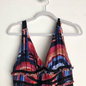 Multi colored midi dress